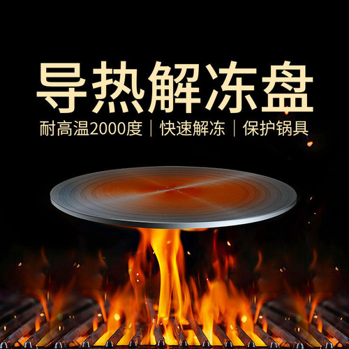 Kitchen gas stove heat conductor plate household gas stove gas stove heat conductor plate protection pot anti-burn black heat conductor thawing plate