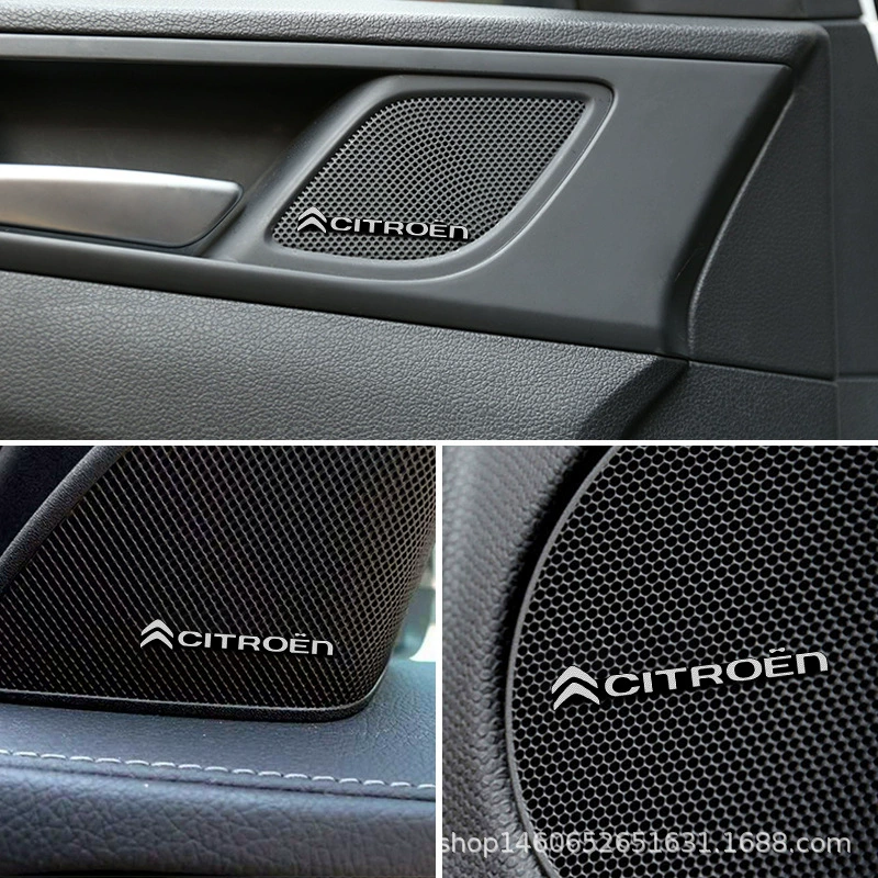 Автомобильная аудио этикетка подходит для Citroen Автомобильная этикетка аудио наклейка внутренняя маленькая этикетка Citroen декоративная наклейка