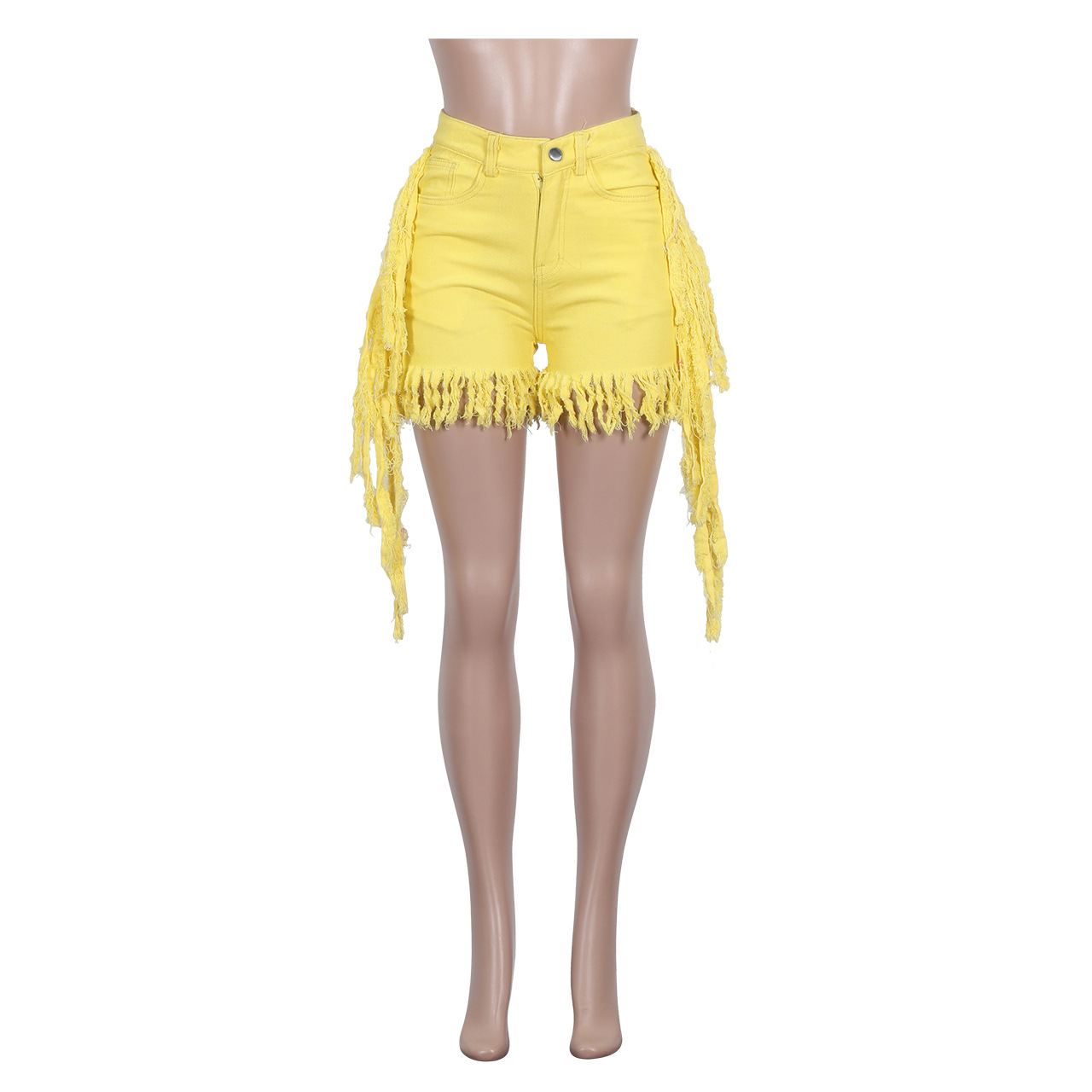 Women Clothing  Women Clothing Tasseled Jeans  Women Clothing (Pants Only) in Shorts