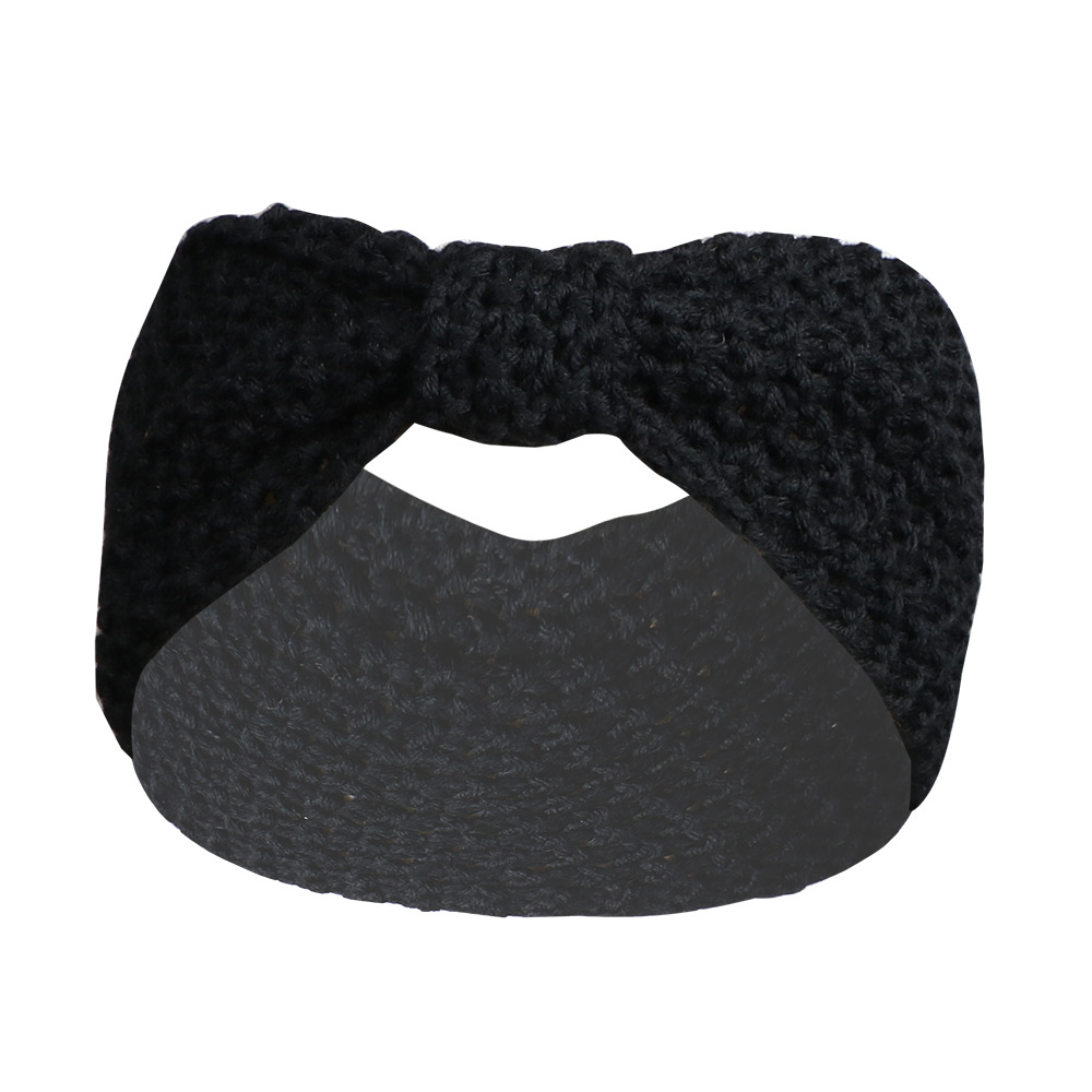 Women's Vintage Style Bow Knot Knit Hair Band display picture 7