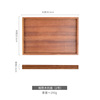 Wooden tray wooden rectangular walnut wood solid wood hotel dining tea tray roasted pizza steak square plate