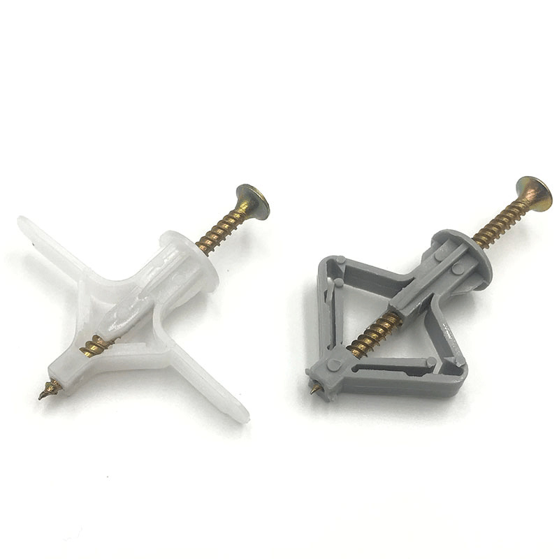 飞机胀管石膏板膨胀管塑料涨栓蝴蝶型自攻胀塞胶塞空心砖膨胀螺丝