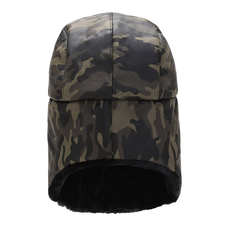 Cappelli da cacciatore Cappello mimetico Lei Feng Cappello in cotone Cappello da uomo alla moda per giovani Cappello invernale da ciclismo Cappello invernale caldo Protezione per il collo freddo da ciclismo Berretto militare_voghion.com