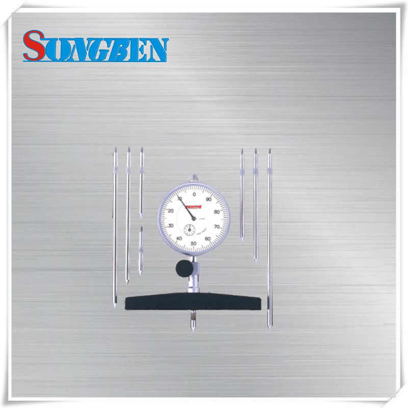 日本原装进口PEACOKC孔雀指针式针盘式深度计深度规T-2W