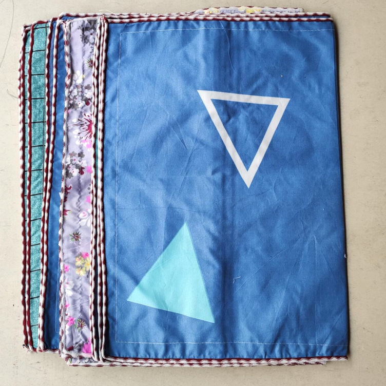 生态棉彩边枕套