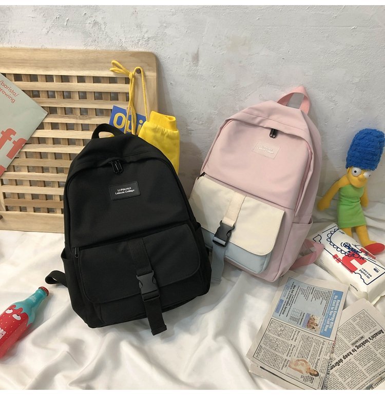 Ins Wind Schult Asche Weiblich Koreanische High School Harajuku Ulzzang Junior High School Schüler Schüler Rucksack Kunst Und Wald Rucksack display picture 2