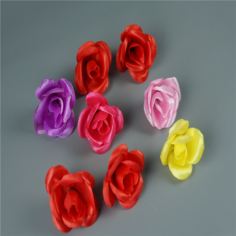 simulation rose Flower decorate background Decorated wall Equivalents Wedding celebration festival decorate Silk flower engineering flower arrangement Flower head