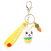 Fashionable cute pendant, car keys, cartoon rabbit, keychain, Birthday gift