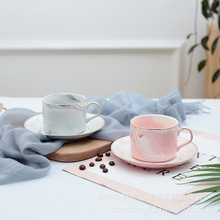 大理石创咖啡杯高颜值陶瓷杯咖啡杯套装花茶杯下午茶批发套装