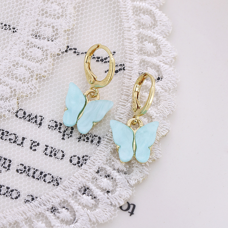 Fashion Butterfly Arylic Plating Women's Earrings 1 Pair display picture 3