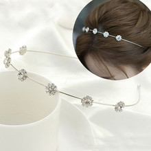 气质淑女压发条成人百搭时尚简约太阳花水钻发箍女防滑超仙头饰品