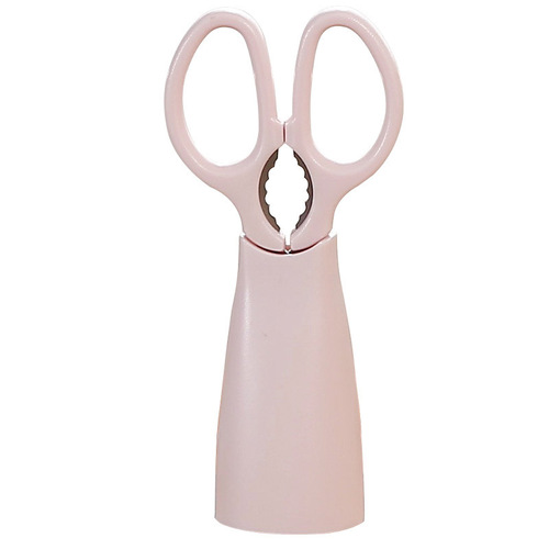 Shimomura Shimomura Japanese Kitchen Stainless Steel Scissors Multifunctional Scissors with Holder Magnetic Chicken Bone Scissors