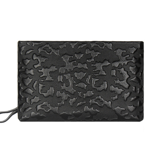 New men's clutch genuine leather fashion casual envelope bag embossed Xiangyun soft cowhide trendy men's drop shipping