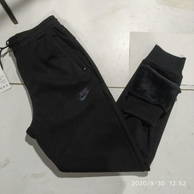 男士加绒运动裤卫裤加绒加厚小脚裤男秋冬长裤外穿裤子男|ms