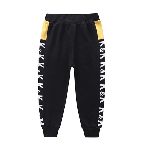 Children's sports pants, casual pants, autumn and winter new children's pants, cotton sweatpants, small and medium-sized boys' pants, Korean style trendy one-piece drop shipping