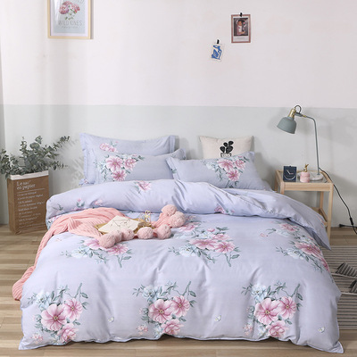 厂家直销全棉四件套纯棉学生宿舍三件套被套床单床上用品批发代发|ms