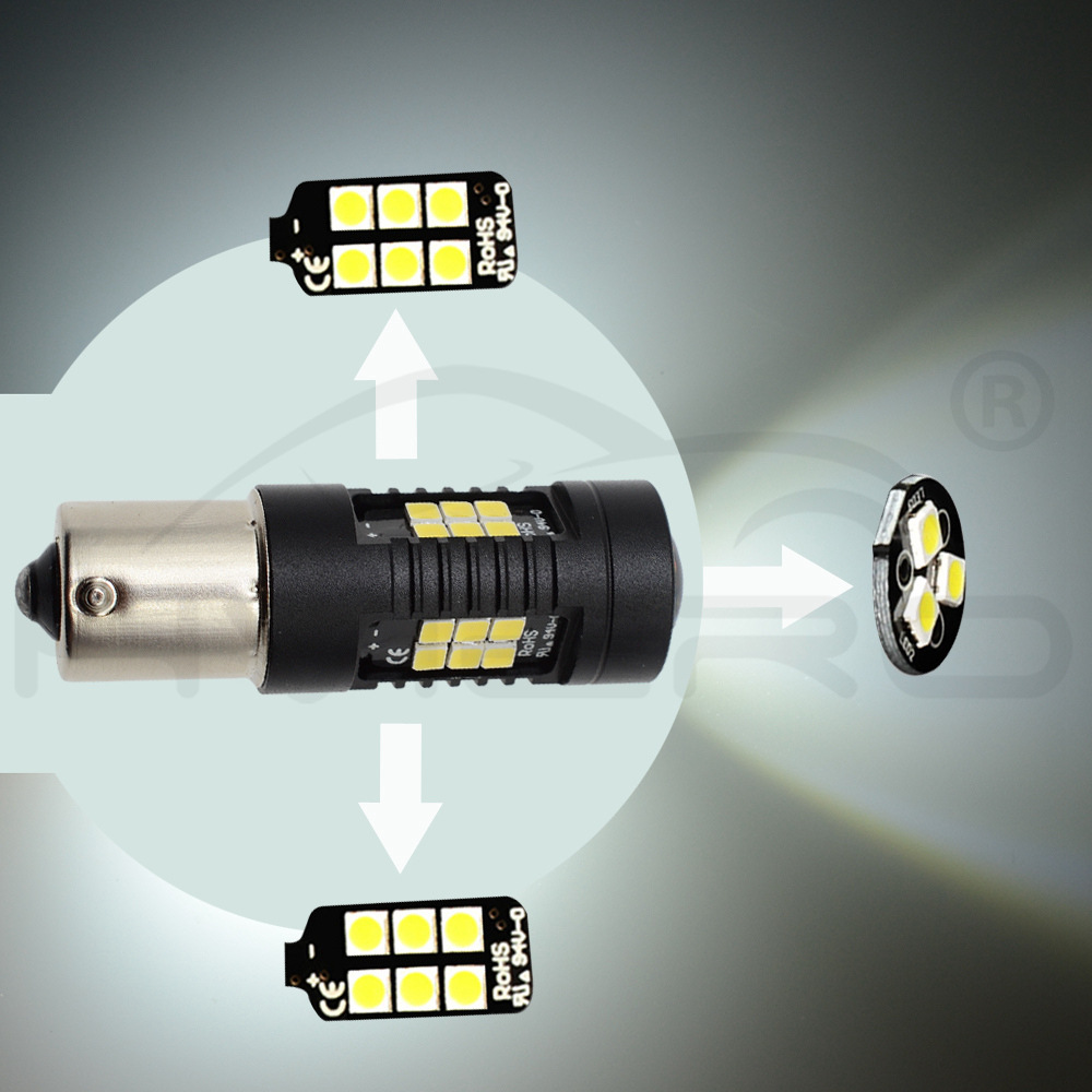 21SMD 3030 7443 T20 3157 T25 lámpara de freno LED de automóvil 1157