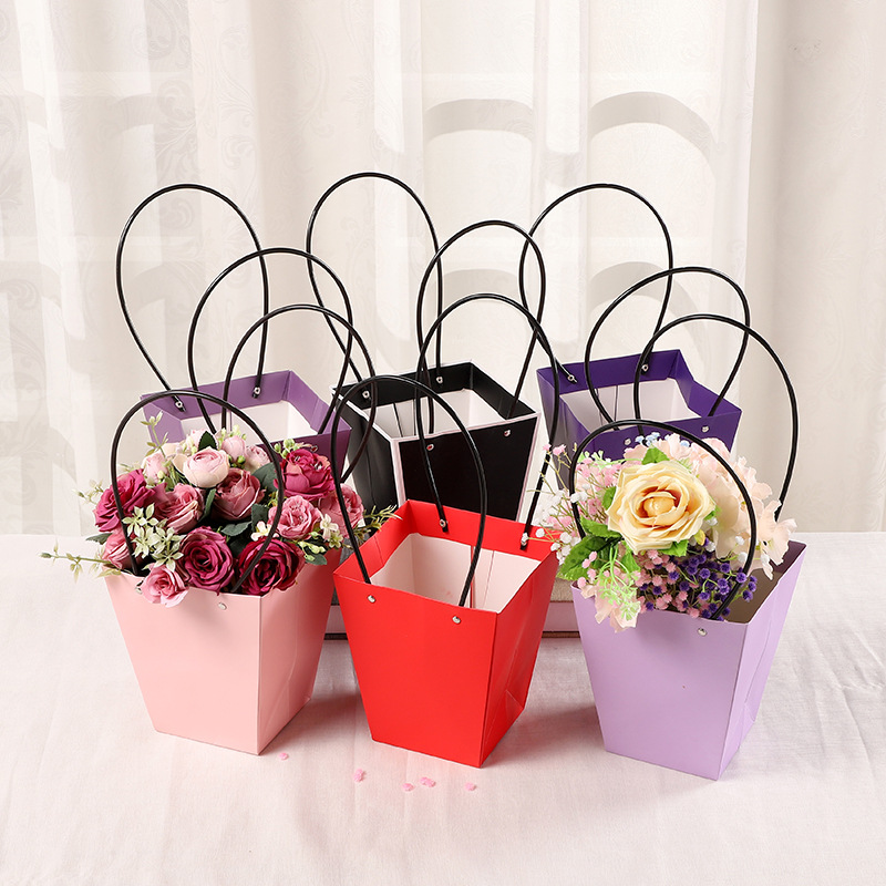 鲜花店产品销售礼品包装袋礼品袋鲜花袋皮管鲜花袋