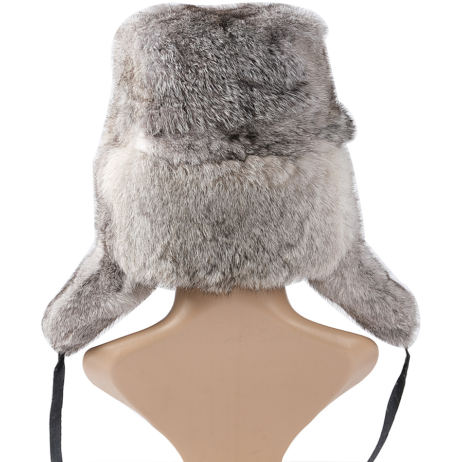 Cappelli da cacciatore Cappello da cacciatore in pelliccia di coniglio Cappello da cacciatore in pelliccia invernale da uomo Cappello da cacciatore in pelliccia spessa Cappello da cacciatore in cotone per anziani di mezza età_voghion.com