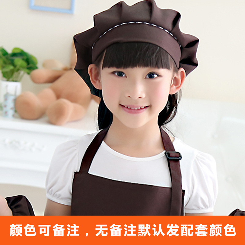 Moda coreana de los niños delantal sin mangas leche tienda de té tienda de postres supermercado estudio delantal impresión personalizada logotipo