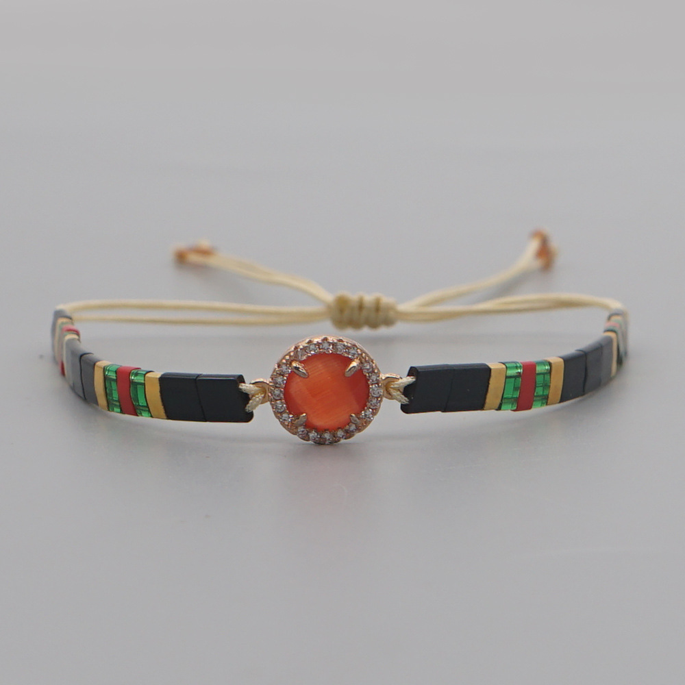 Bracelet De Couleur Diamant Bohème Perlé display picture 19