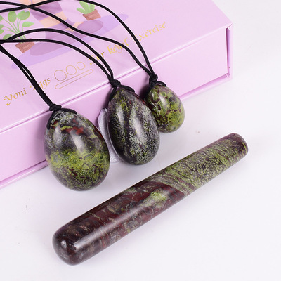 廠家批發玉石陰戶蛋凱格爾運訓練球按摩球水晶玉石蛋龍血石陰護蛋