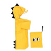 Brand dinosaur for kindergarten, cartoon three dimensional raincoat, in 3d format