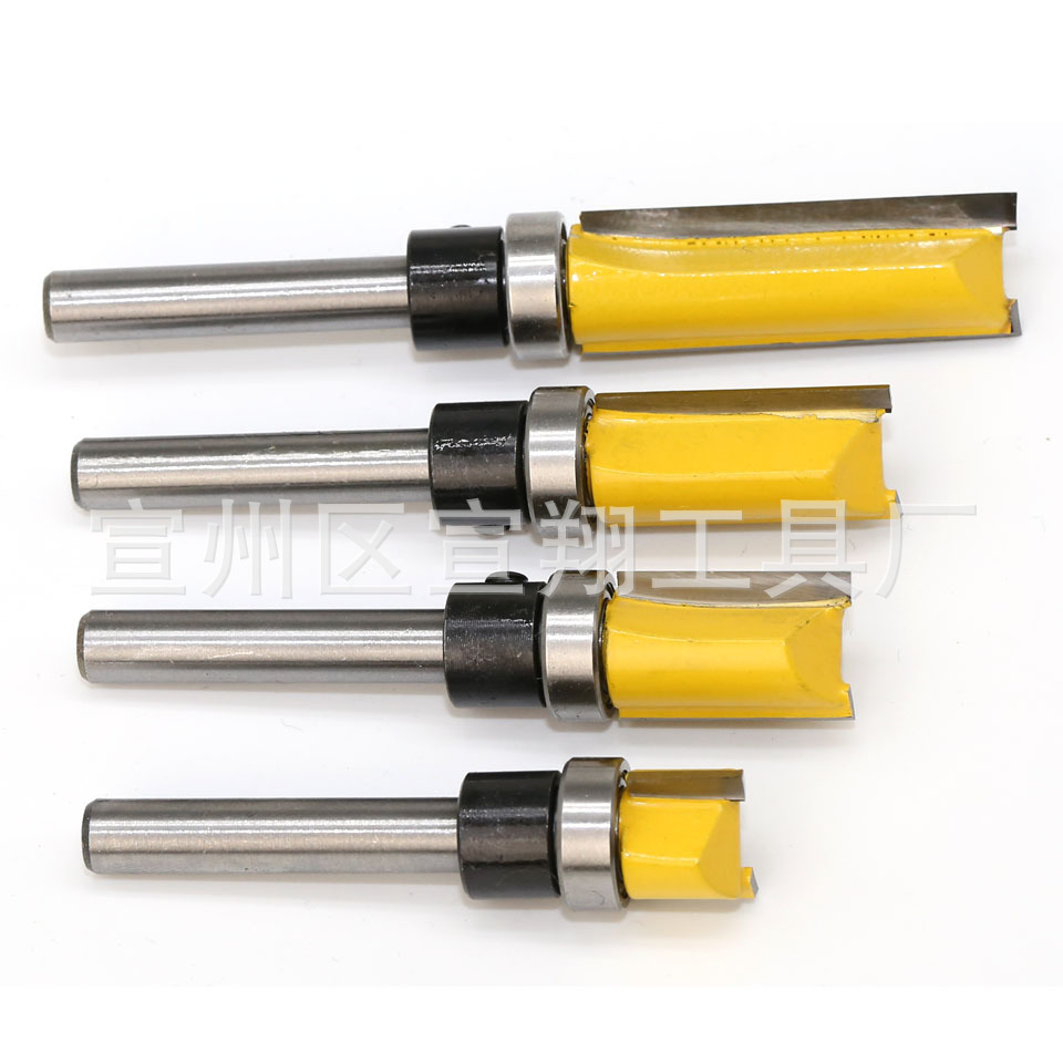 Xuanxiang herramienta de carpintería herramienta fresadora 1/4 mango imitación recorte cuchillo máquina de grabado máquina de corte cuchillo recto