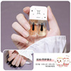 Two-color nail polish, set, transparent green nail sequins, new collection, no lamp dry