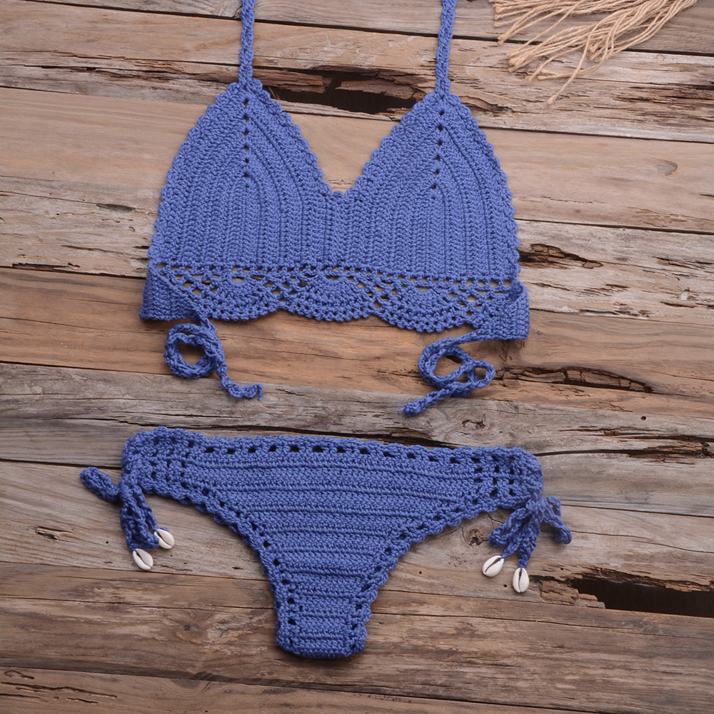 Women's Solid Color 2 Piece Set Bikinis display picture 14