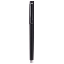 得力S74中性笔金属笔杆0.5mm碳素笔学生办公商务签字笔黑色水笔