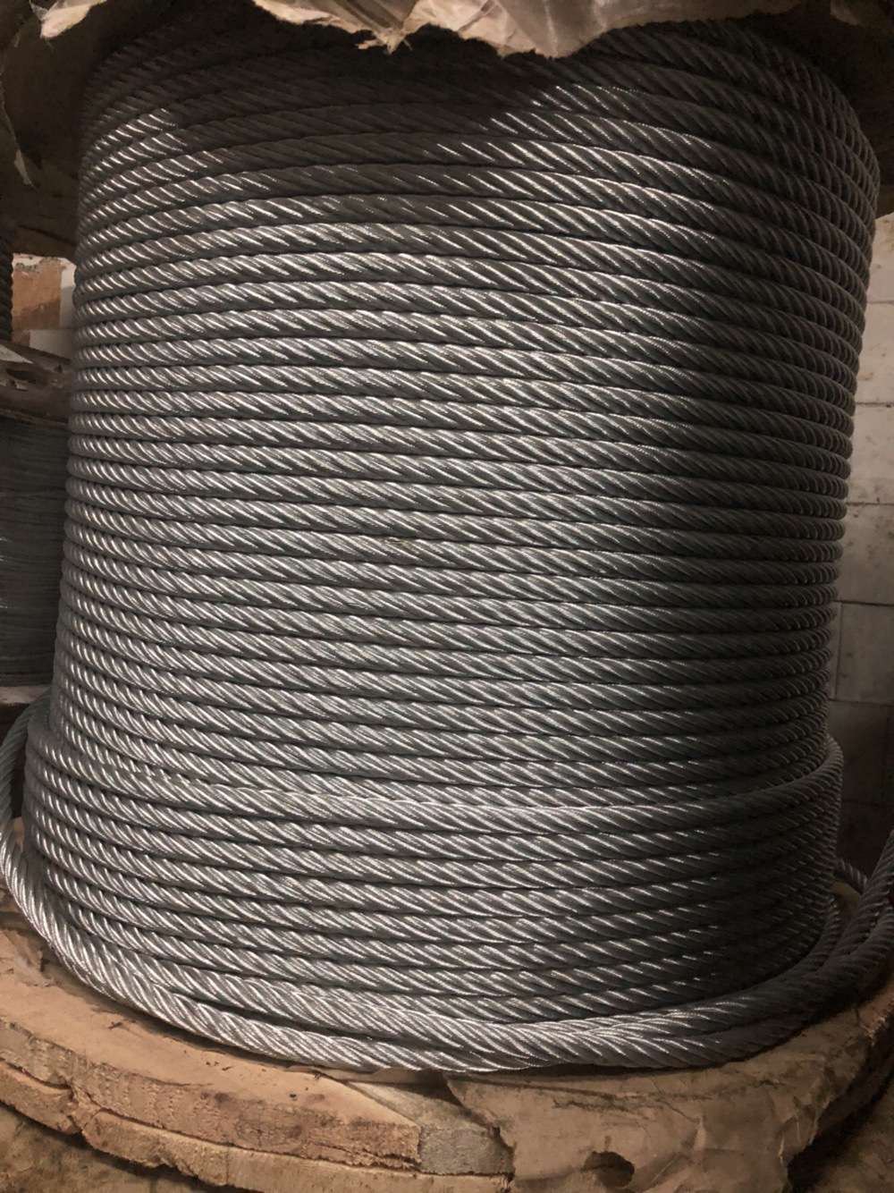 标准12mm镀锌钢丝绳软质起重捆绑绳吊索具（6*37+FC）12mm