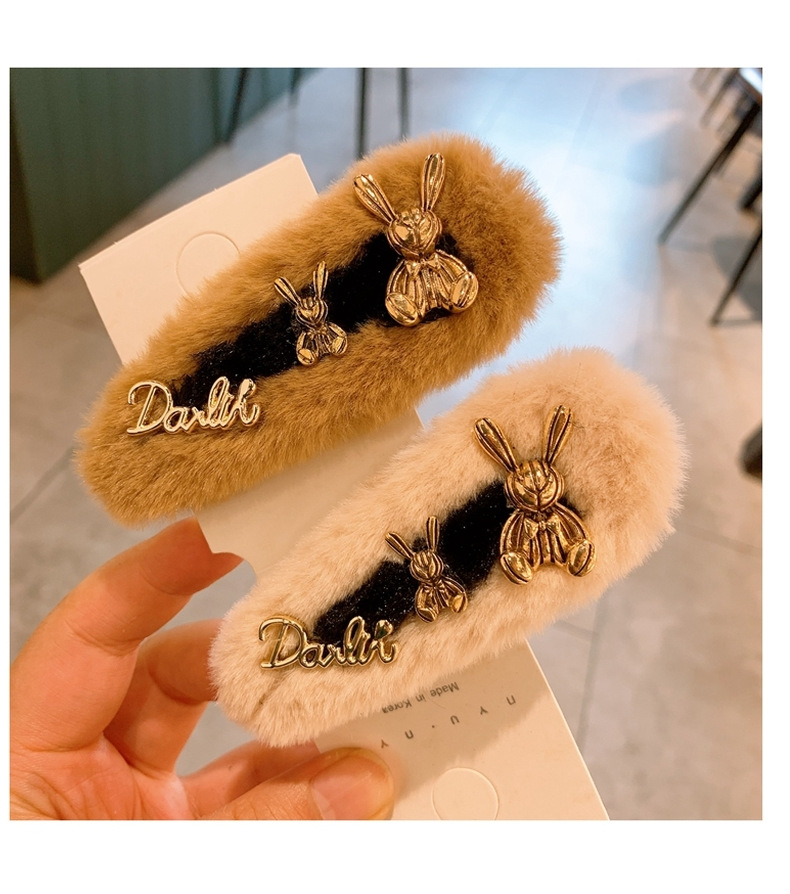 Korea's New Imitation Fur Rabbit  Pearl  Side Clip display picture 6