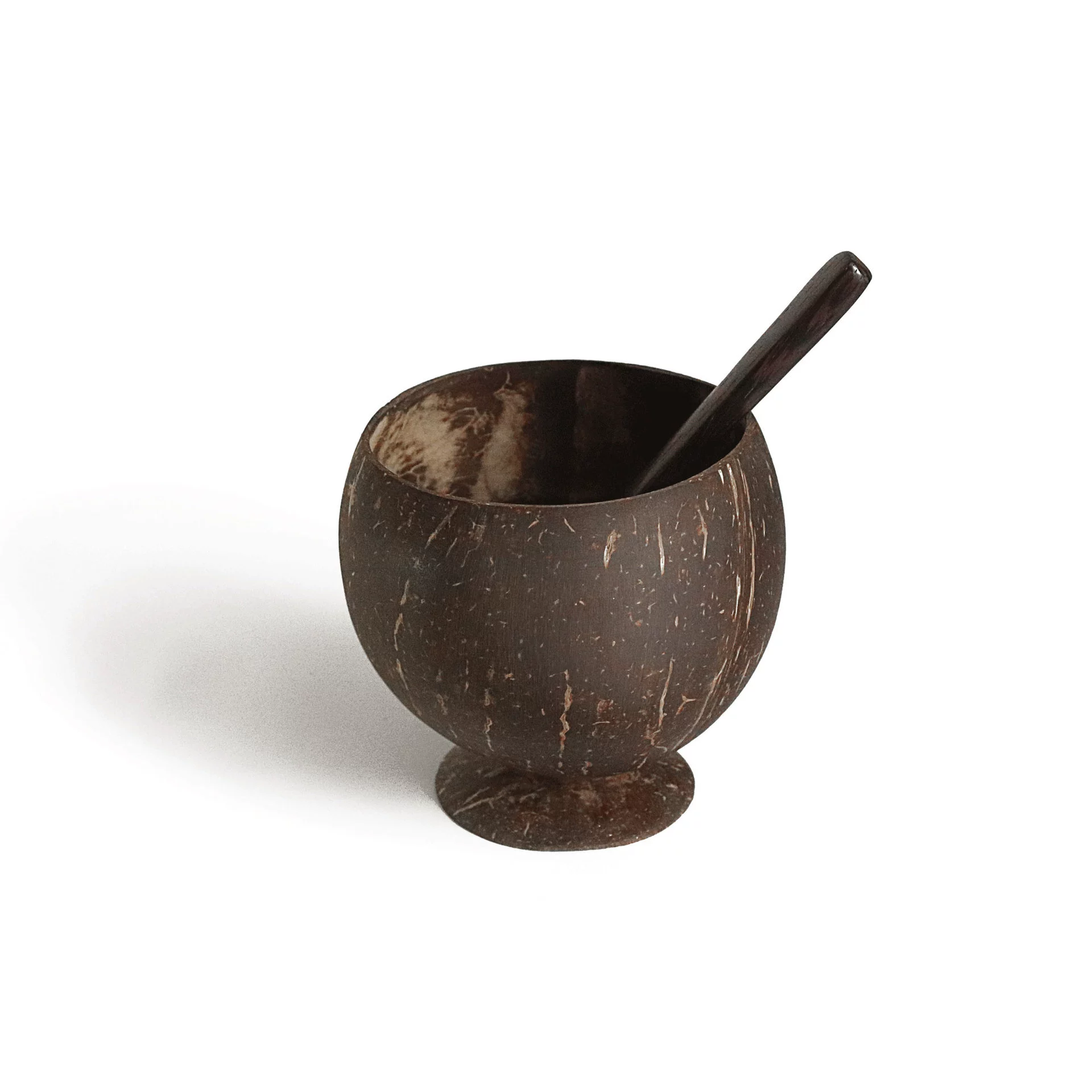 Natural coconut shell creative dessert salad bowl tableware storage old coconut shell disc dry fruit plate handmade coconut bowl