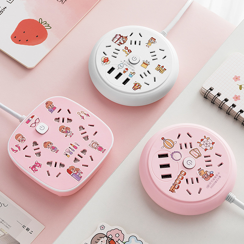 越南卡通插座爆款熱賣插排帶線家用接線板開關電源插板usb廠家