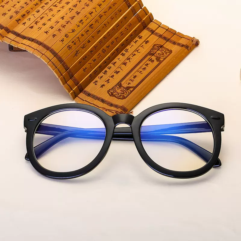 小红书网红同款凯伦沃克平光镜男大框箭头款近视眼镜女防蓝光眼镜