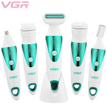 VGR多功能剃毛器5合1便携干电池式美容仪修眉刀洗脸按摩剃鼻毛720