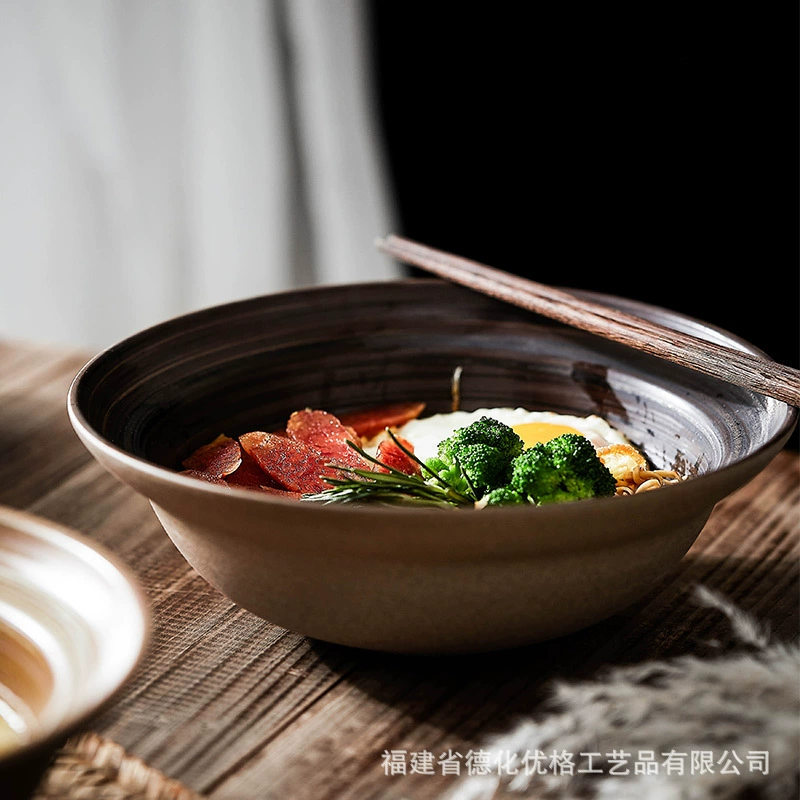 plate creative retro crusted тао west food date vegetable salad poor noodle cabbage straw hat soup displate display