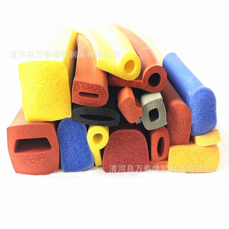 厂家直销 耐高低温硅胶密封条 硅胶发泡密封条 各种异型橡胶条