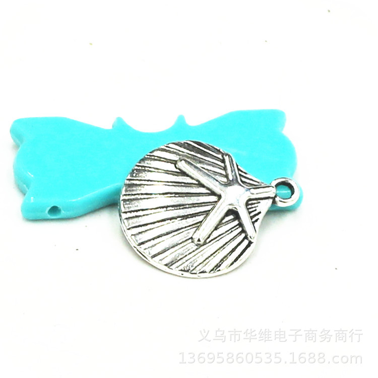 厂家直销仿真合金贝壳，扇贝 吊坠 项链 DIY耳坠 饰品挂件