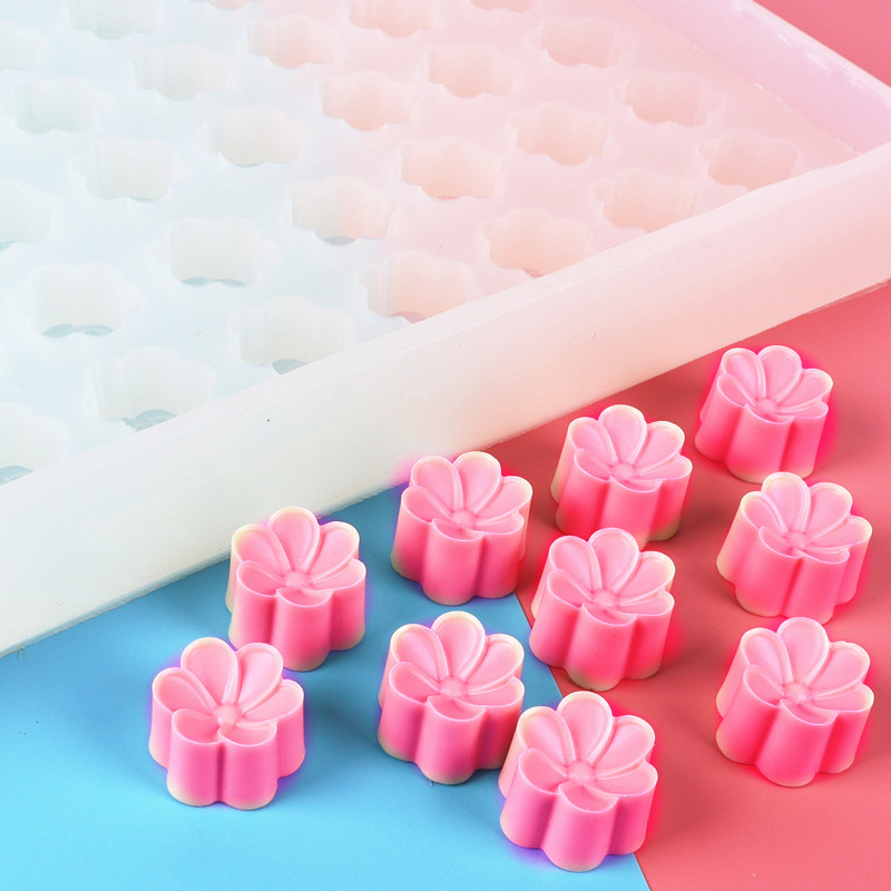 Molde de cubo de hielo de silicona amor flor bar cóctel fabricante de hielo molde de silicona caramelo fondant molde