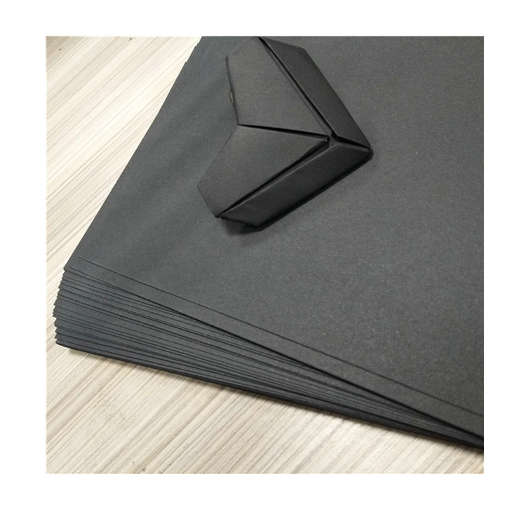 厂价批发订做包装 印刷用250G-650G单双面黑卡纸 全木桨黑卡纸