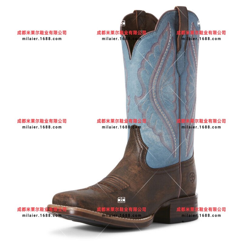 Amazon Independent Station Foreign Trade New 2020 Autumn European and American Retro Women's Knight Boots Nordic Square Toe Thick Heel Women's Shoes