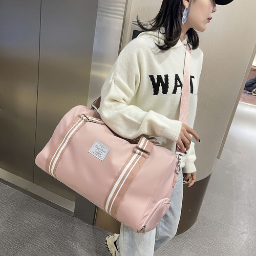 Yoga bag, sports fitness bag, women's dry and wet separation shoe training bag, wholesale custom printed logo short-distance travel bag