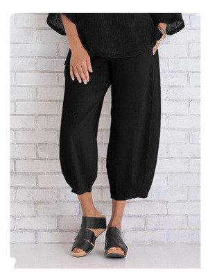 Women's Daily Simple Style Solid Color Ankle-length Wide Leg Pants display picture 2