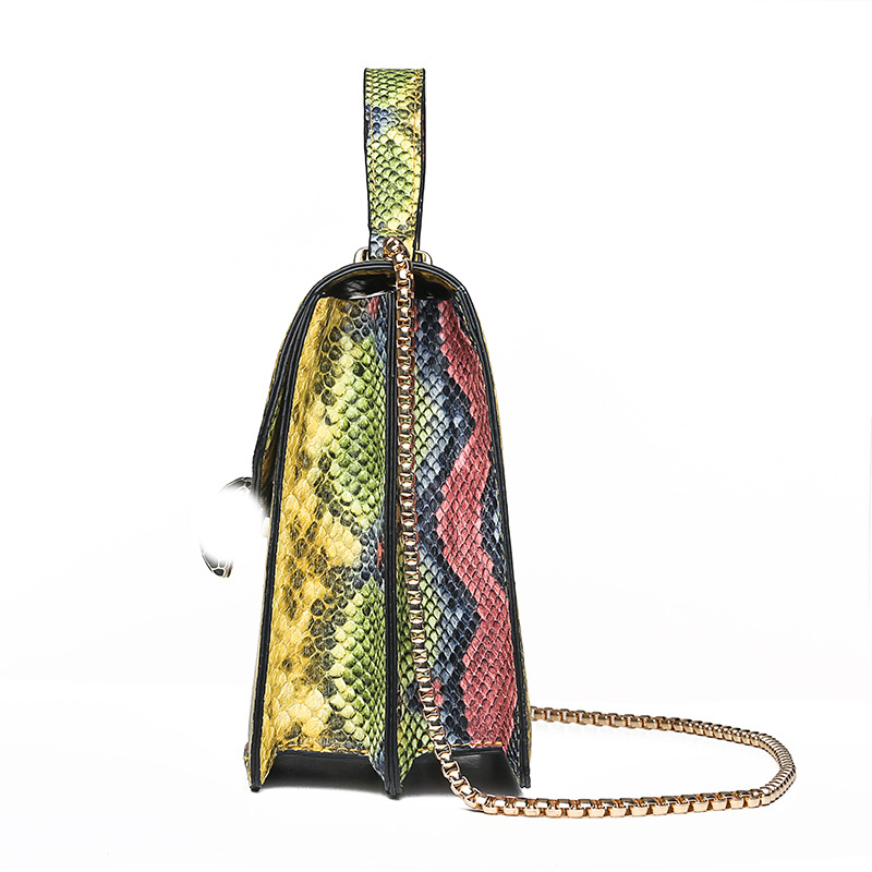 2019 New Bag Korean And European Fashion Female Bag Snake Pattern Crossbody Shoulder Bag A Generation Of Woman's Bag