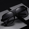 Fashionable retro sunglasses suitable for men and women, universal trend glasses solar-powered for leisure, city style, European style