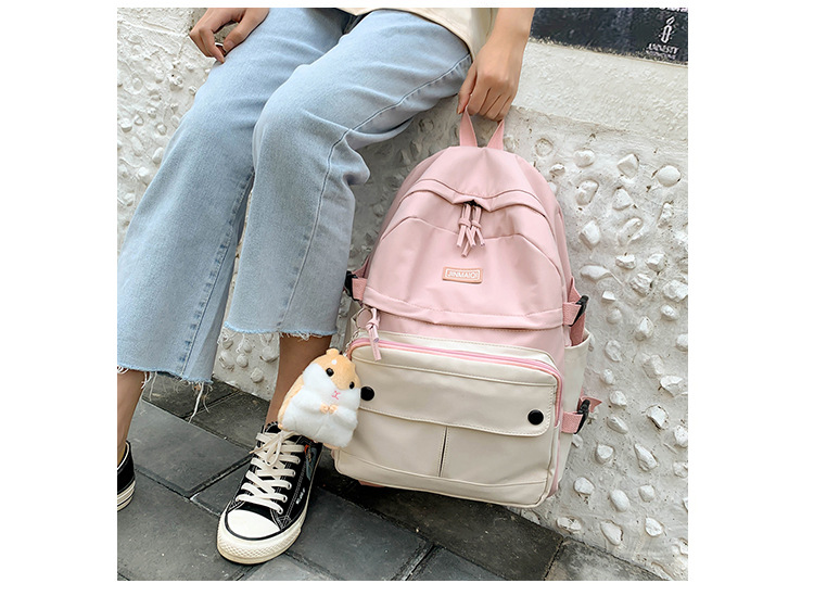 Cute Schoolbag Korean Version Of High School Students Soft Sister Japanese Primary Large-capacity Backpack display picture 29