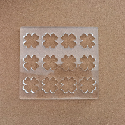 Acrylic Dacquoise Oval Love Shaped French Pastry Mold Specification 20*18.5