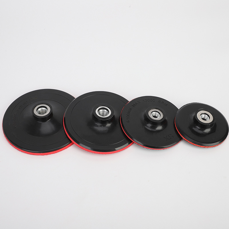 抛光磨盘砂纸粘盘自粘吸盘海绵轮底托盘砂纸底盘自粘式砂纸粘盘